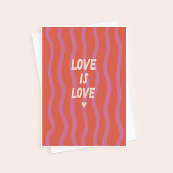 Love Is Love Valentine's Day Card, 4 of 4