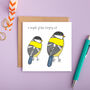A Couple Of Tits Greeting Card, thumbnail 2 of 5