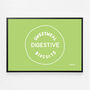 Custard Cream, Jammie Dodger, Bourbon And Digestive Biscuits Set Of Four Green Prints, thumbnail 6 of 10