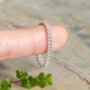 Curb Chain Ring In Sterling Silver, thumbnail 3 of 4