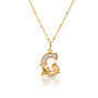 Gold Plated G Initial Necklace With Mother Of Pearl, thumbnail 1 of 6