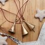 Brass Bell Christmas Tree Decorations, thumbnail 1 of 4