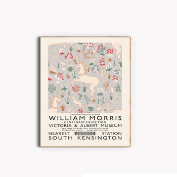 William Morris Unicorn Print, 3 of 3