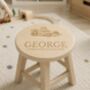 Personalised Racing Car Childs Stool, thumbnail 4 of 5