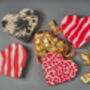 Heart Shaped Tin In Swedish Design Filled With Chocolate Truffles Tack, thumbnail 3 of 8