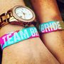 Team Bride Multicoloured Hen Party Wristbands, thumbnail 1 of 10