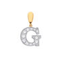 Delicate Monogram 9 K Solid Gold Pendant, thumbnail 8 of 12