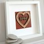 Personalised Leather Anniversary Oak Heart, thumbnail 1 of 3
