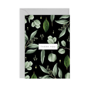 Greenery 'Thank You' Botanical Card, 2 of 2