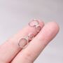 Silver Moon Crescent Hoop Earrings, 925 Sterling, thumbnail 1 of 7