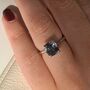 Cushion Cut Spinel And White Gold Ring, thumbnail 3 of 5