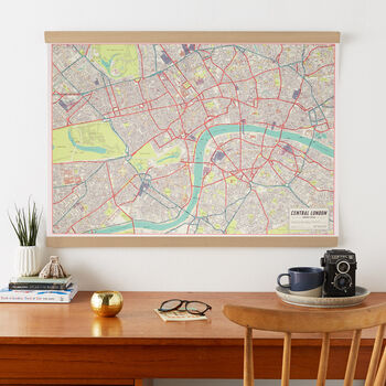 Vintage Map Of London Poster, 2 of 9