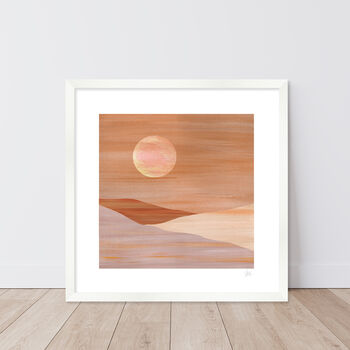 Bohemian Sun Desert Landscape Print, 5 of 6