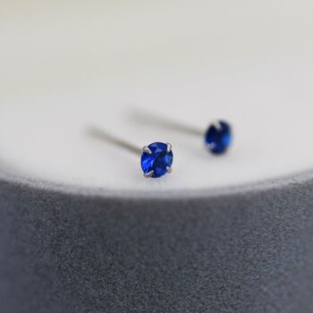Sterling Silver September Birthstone Earrings, 7 of 12