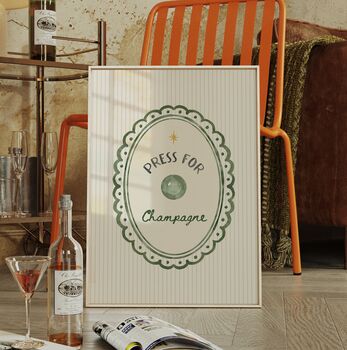 Press For Champagne Print, 3 of 4