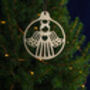 Handmade Bronze Christmas Tree Decoration – Angel, thumbnail 1 of 2