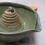 Handmade Ceramic Lemon Squeezer Blue/Green, thumbnail 3 of 6