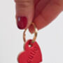 Cutie Leather Heart Keyring, thumbnail 2 of 7