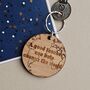 'A Good Teacher…Change The World' Wooden Keyring, thumbnail 1 of 3