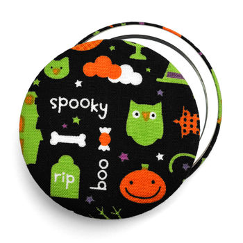 'Halloween' Set Of 12 Pocket Compact Mirrors, 3 of 11