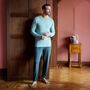 Men's Jolly Holly' Bamboo Pyjama Set, thumbnail 2 of 5