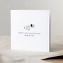 Mini Silver Hearts 25th Wedding Anniversary Card, thumbnail 1 of 3