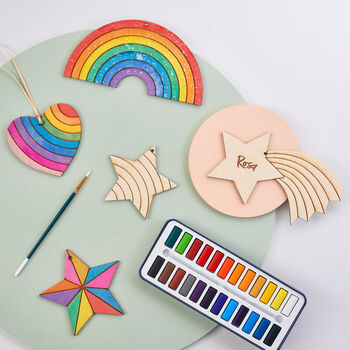 Childrens Colour In Hanging Decorations Craft Kit, 2 of 2