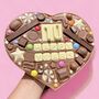 Large Chocolate Heart With Personalised Message, thumbnail 2 of 5
