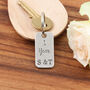 1st Anniversary Couples Gift Milestone Year Keyring, thumbnail 8 of 8