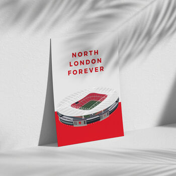 North London Forever Arsenal Print | Gift For Arsenal Fans, 2 of 4
