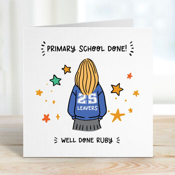 Customisable Leavers 2025 Card For Girls, 6 of 10