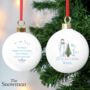 Personalised The Snowman My 1st Christmas Bauble, thumbnail 2 of 2