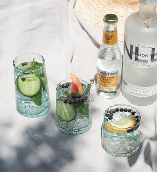 Recycled Moroccan Clear Twist Tumbler/Highball, 2 of 4