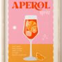 Aperol Spritz Cocktail Print, thumbnail 4 of 4