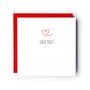 Love You Love Heart Greeting Card, thumbnail 1 of 4