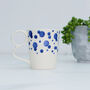 Blue And White Espresso Mug, Bubbles, thumbnail 2 of 3