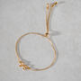 Sterling Silver Or Gold Plated Bow Bracelet Slider, thumbnail 2 of 12