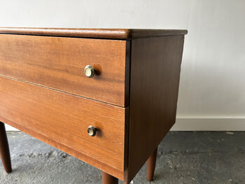 1960s Mid Century Vintage Petite Chest Of Drawers, 5 of 8