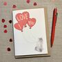 Personalised Persian Cat I Love You Valentine's Card, thumbnail 1 of 2