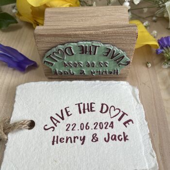 Save The Date Rubber Stamp – Love Note, 2 of 7