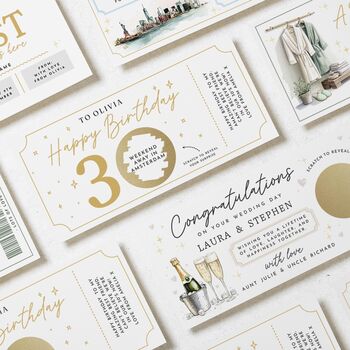 Personalised 30th Birthday Weekend Away Gift Voucher, 4 of 4