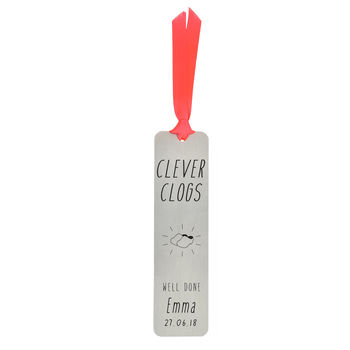 Personalised Clever Clogs Graduation Bookmark, 3 of 7