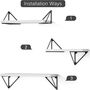 Set Of Three White Rust Floating Shelves, thumbnail 7 of 7