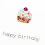 A Happy Birthday Embroidered Cake Card, thumbnail 2 of 2