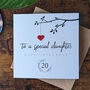 Personalised 20th Birthday Card For Special Daughter, thumbnail 2 of 4