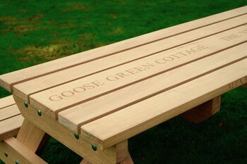 Handmade Wooden Picnic Benches, 5 of 5