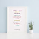 Friend Colourful Word Art Print By The Stamford Studio ...