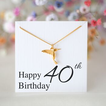 Personalised Hummingbird Birthday Gift For Her, 7 of 9