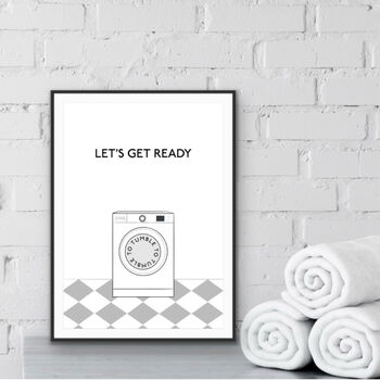 Let's Get Ready To Tumble Laundry Print, 2 of 3