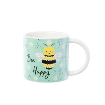 Bee Happy Mug Plant Pot With Choices Of Plants, 2 of 2